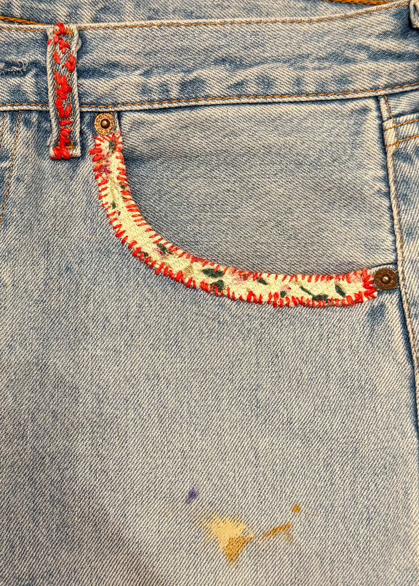 XELKOM One-of-a-Kind Levi's with Smiley