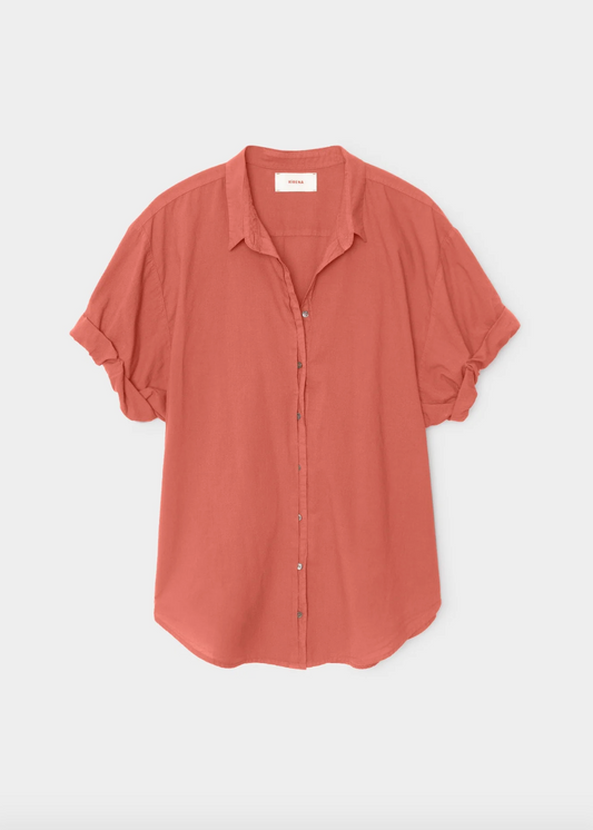XIRENA WOMENS COTTON Channing Shirt in Cinnabar