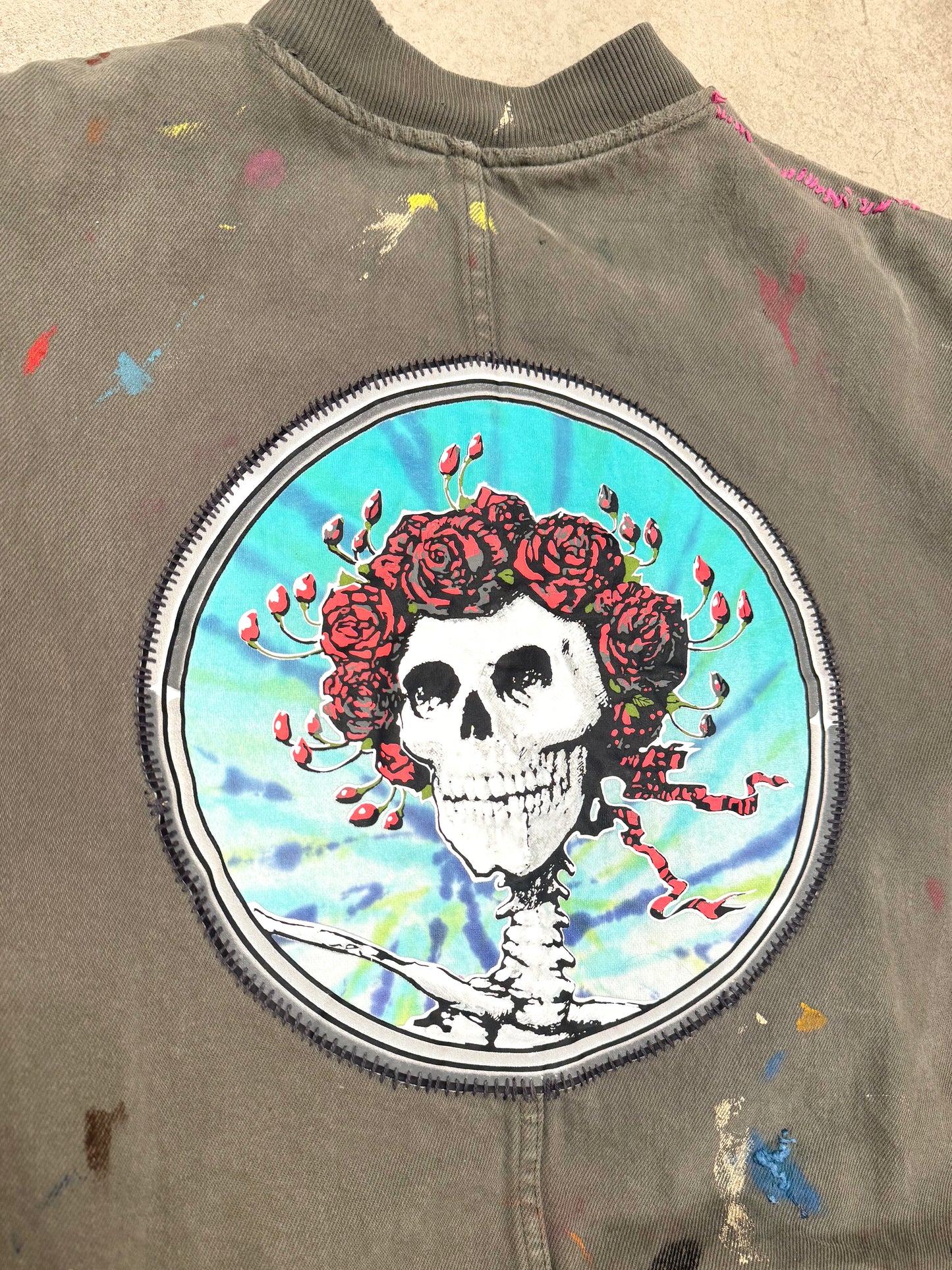 Xelkom One-of-a-Kind Grateful Dead Bomber Jacket