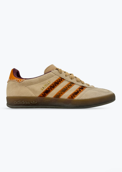 Xelkom One-of-a-Kind Tan & Orange Adidas Gazelles