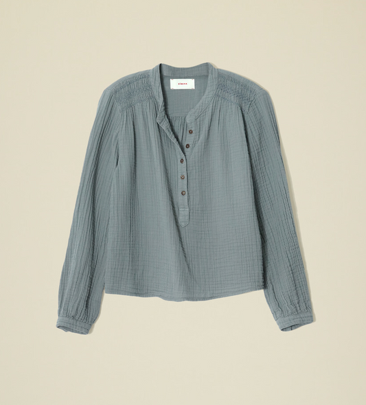 Xirena Addisen Cotton Gauze Top in Half Moon