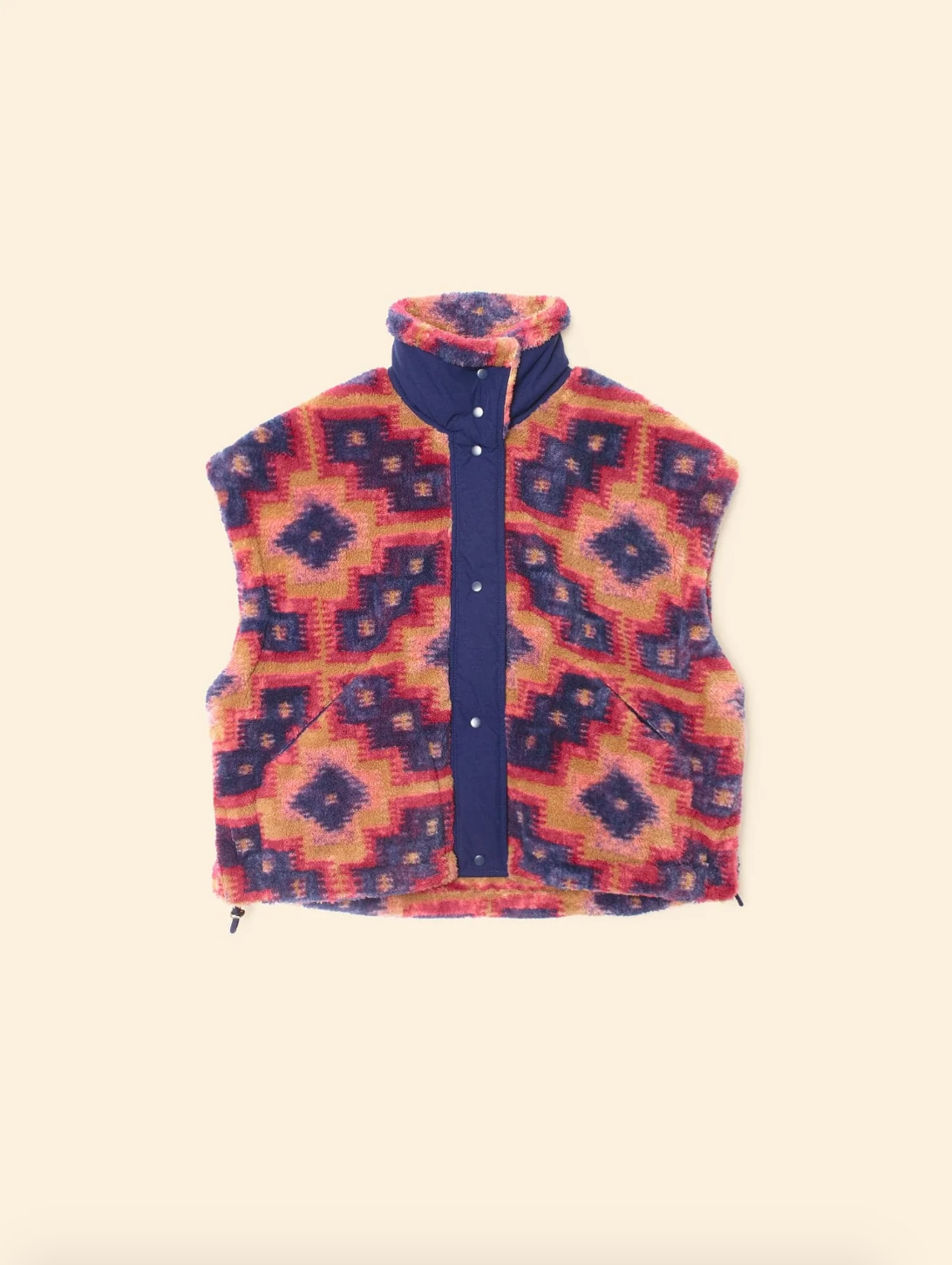 Xirena Ravena Fleece Vest Mosaic Tile