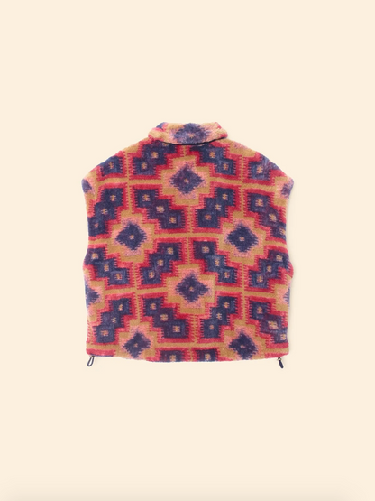 Xirena Ravena Fleece Vest Mosaic Tile