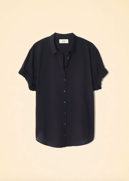 Xirena womens Channing Shirt in Black