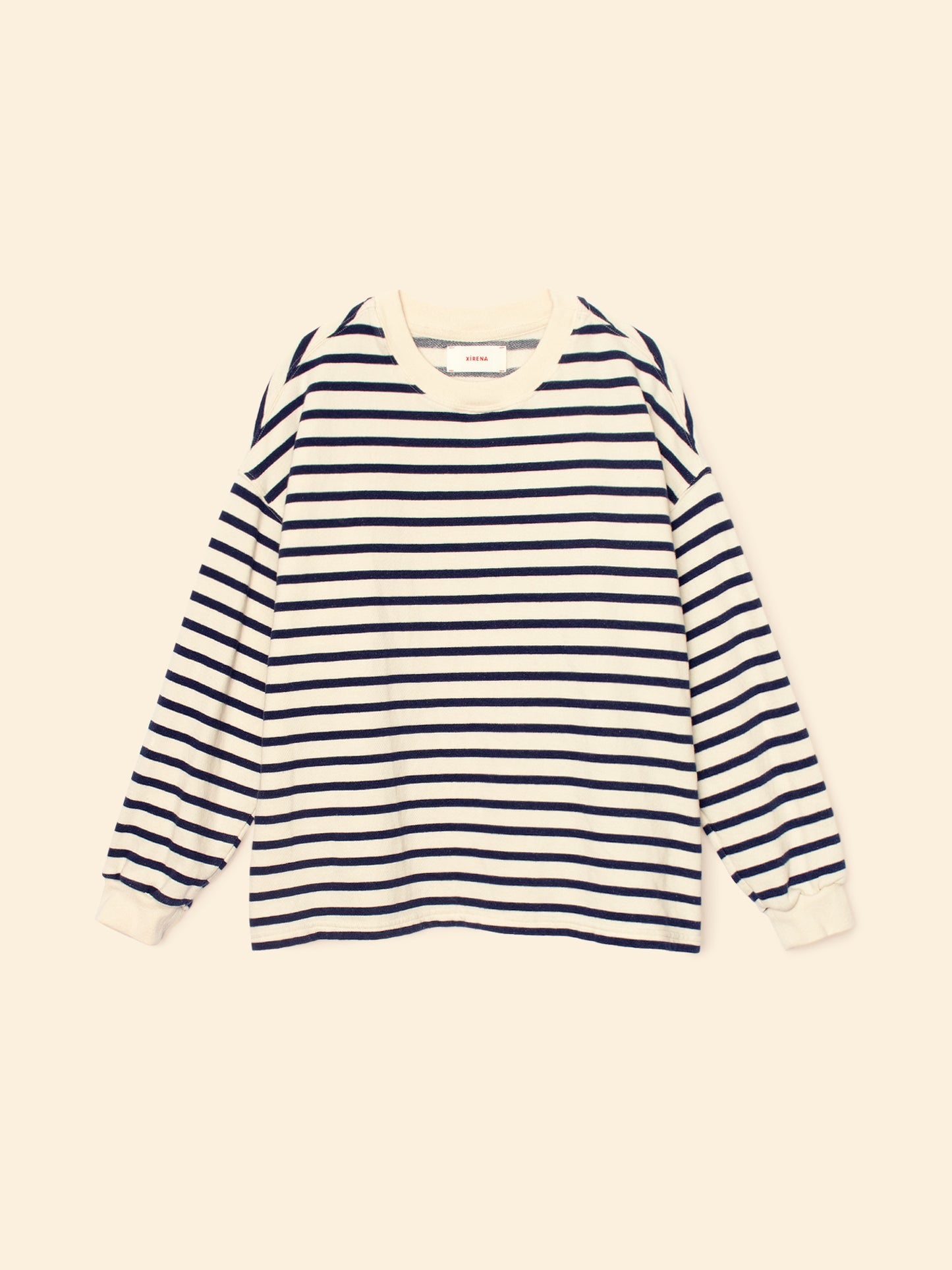 Xirena womens Honor Sweatshirt in Natural Stripe