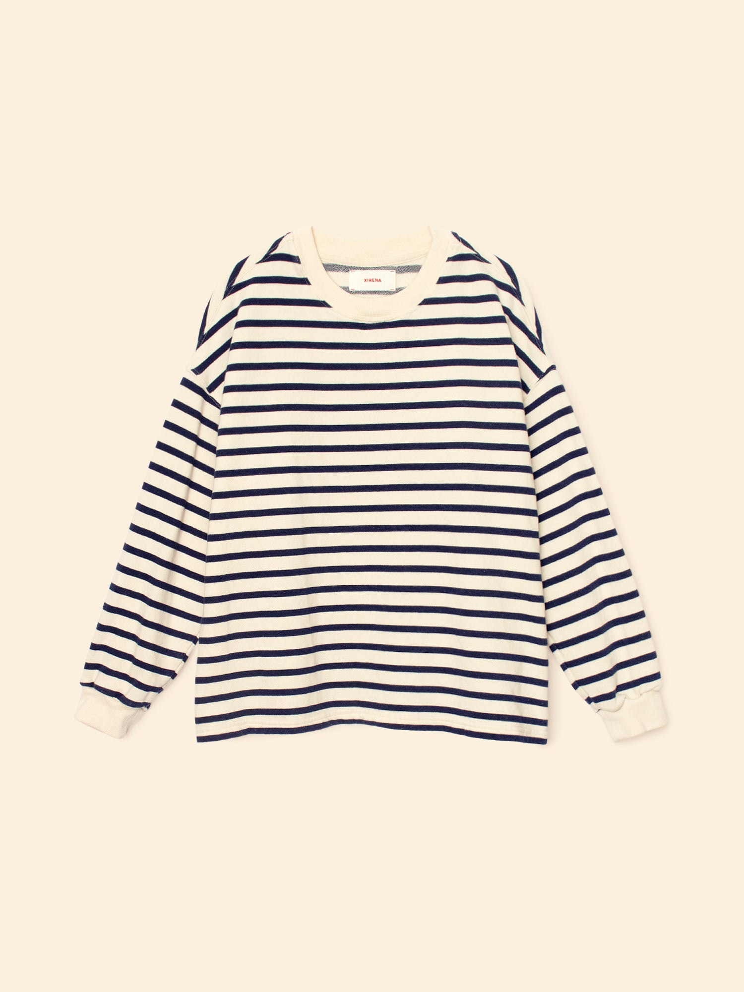 Xirena womens Honor Sweatshirt in Natural Stripe