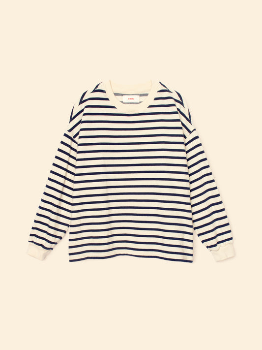 Xirena womens Honor Sweatshirt in Natural Stripe