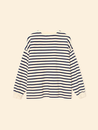 Xirena womens Honor Sweatshirt in Natural Stripe
