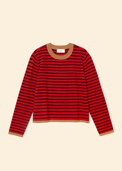 Xirena womens Maxwell Sweater in Red Stripe