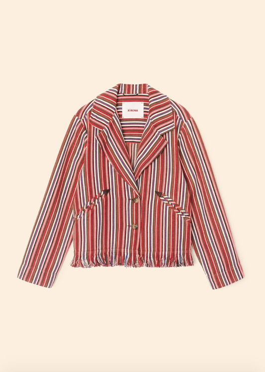 Xirena womens Onyx Stripe Garett Jacket