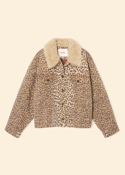 Xirena womens Ryko Jacket in sable print