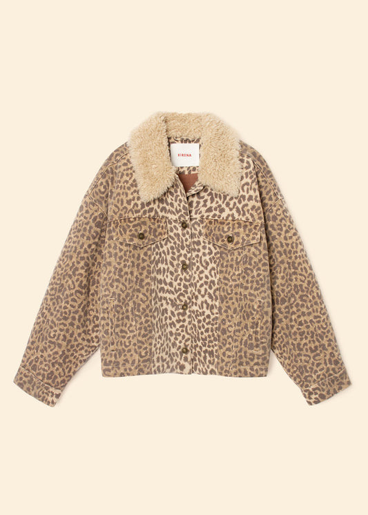 Xirena womens Ryko Jacket in sable print