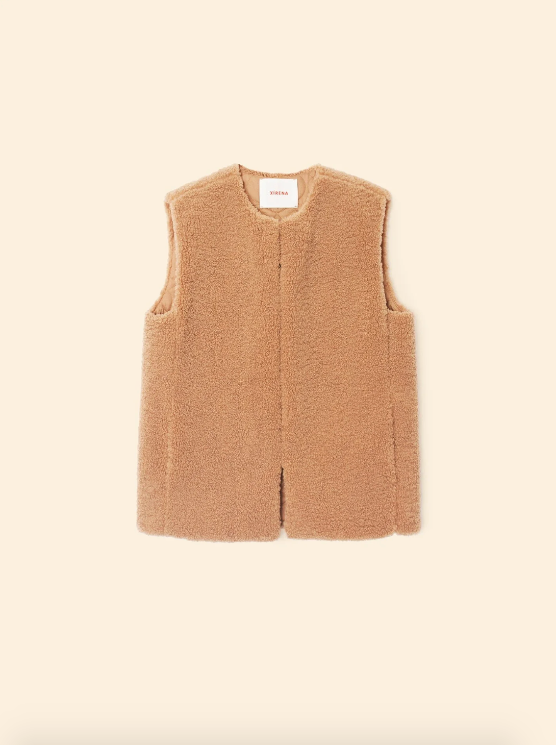 Xirena womens Thea Vest Sherpa vest teddy brown