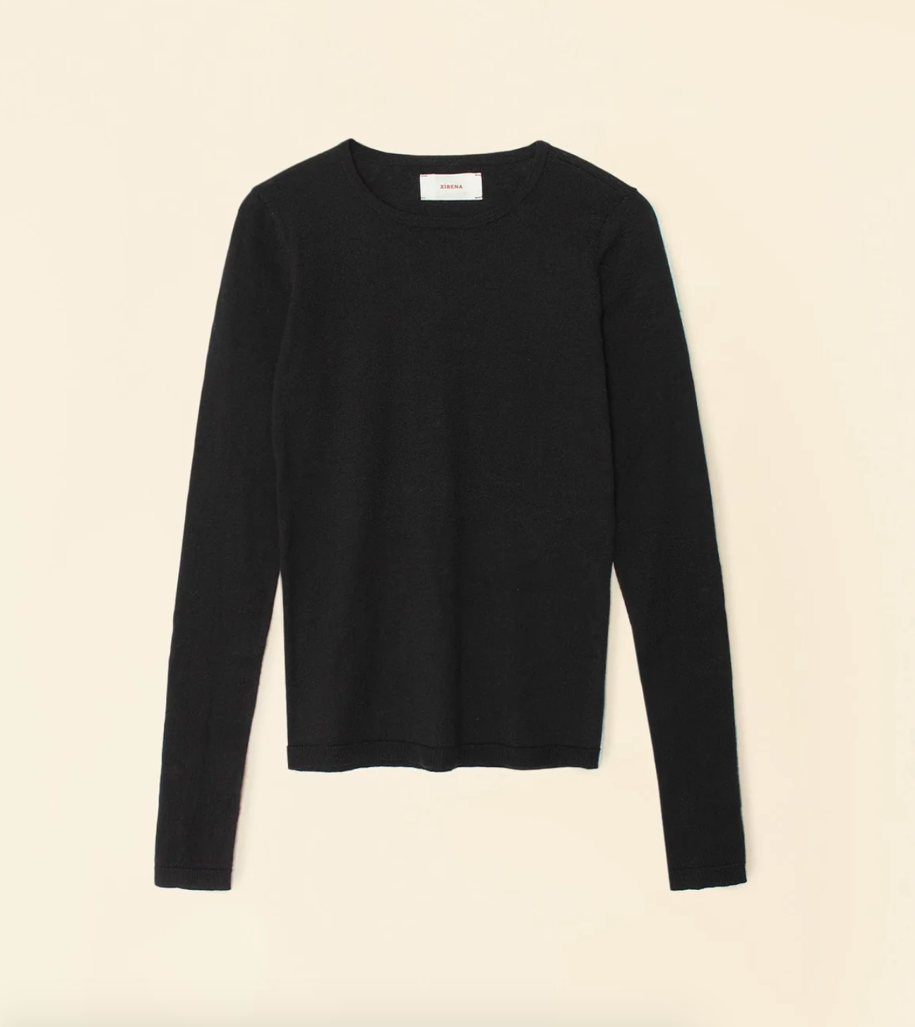 Xirena womens cotton cashmere Crewe Sweater in Black