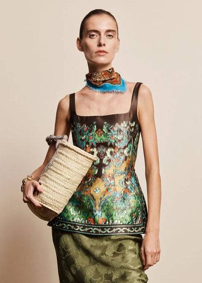 person wearing alemais womens Charlotte Top