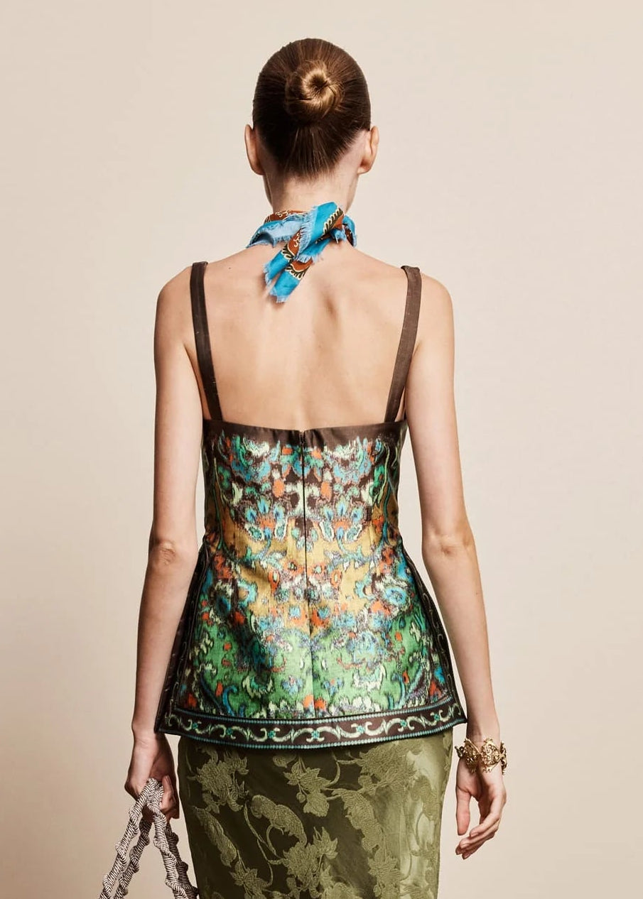 person wearing alemais womens Charlotte Top