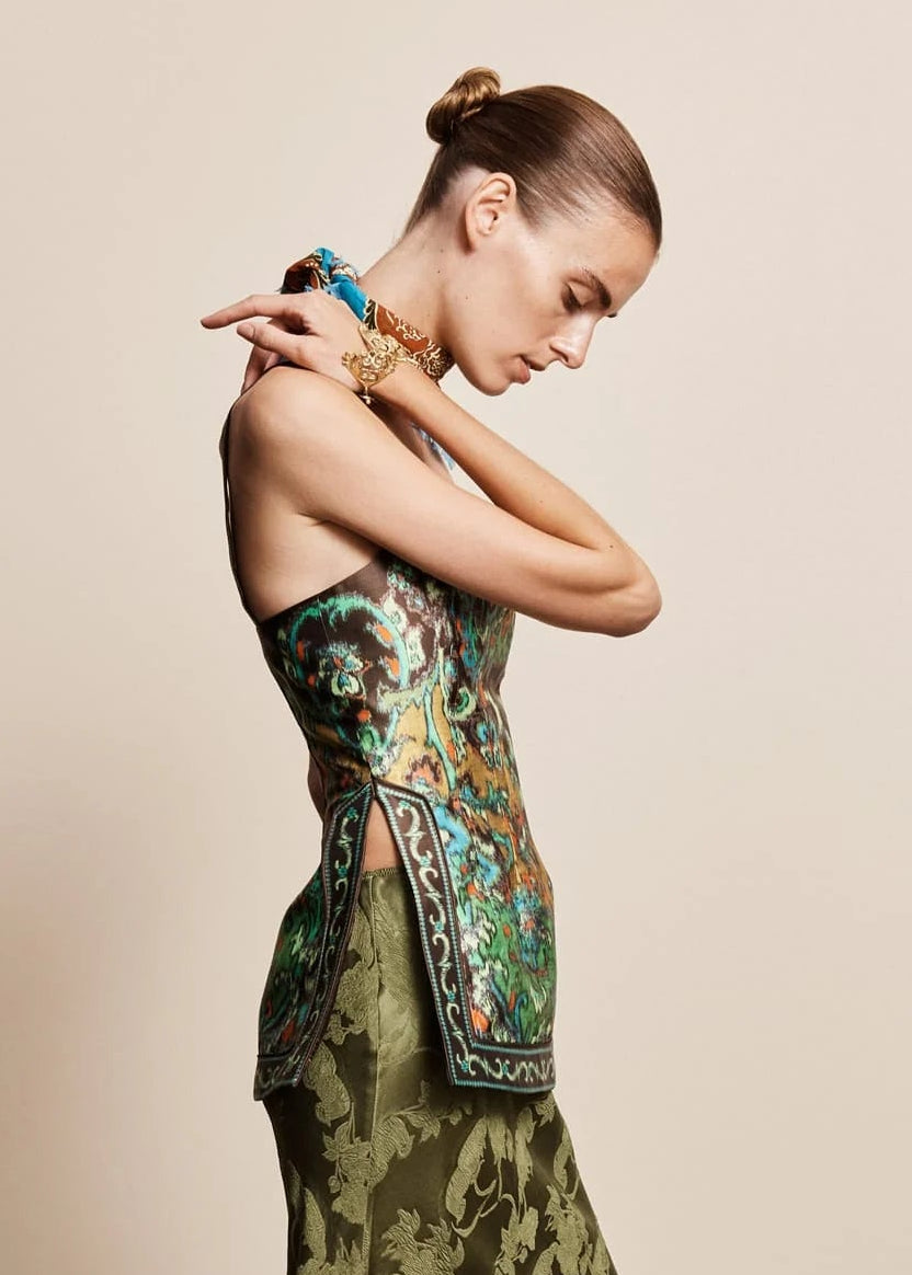 person wearing alemais womens Charlotte Top