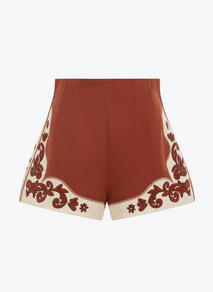 alemais womens Duke Embroidered Short