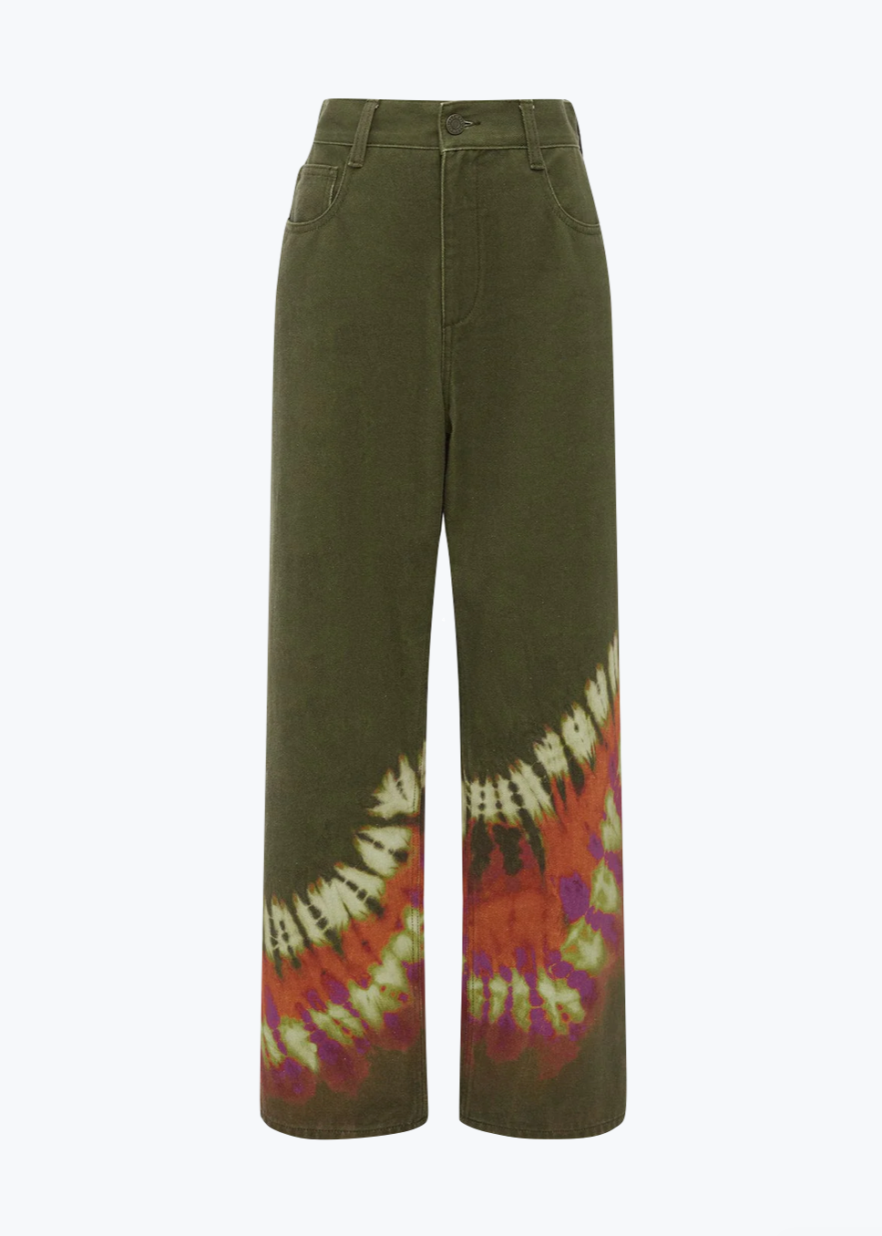 alemais womens cotton tiedye Marilyn Denim Mid Rise Jean