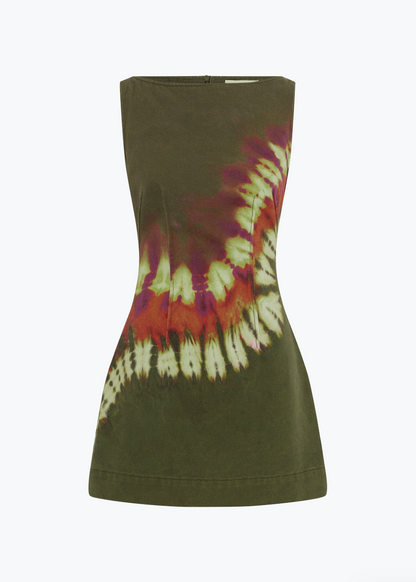 alemais womens cotton tiedye Marilyn Denim Mini Dress