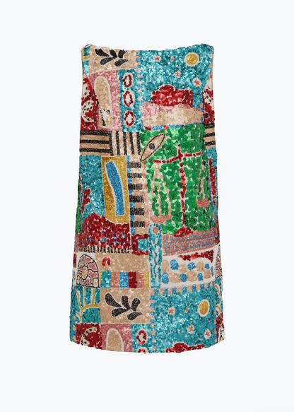 alemais womens multicolor sequin Jazz Embellished Mini Dress