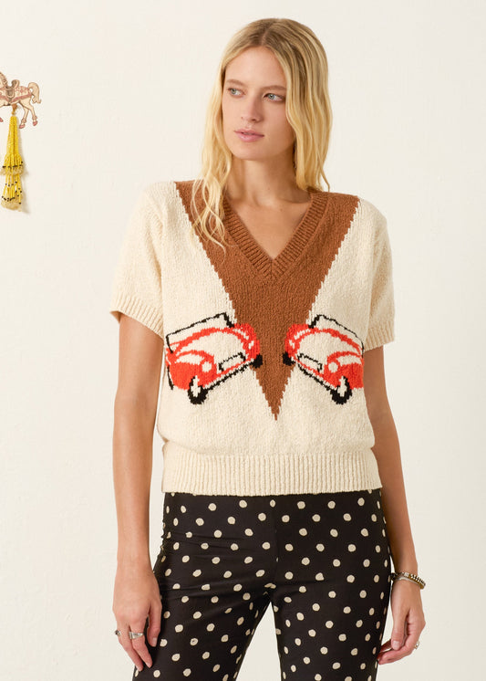 person wearing alix of bohemia Easton Vintage Cruiser Sweater