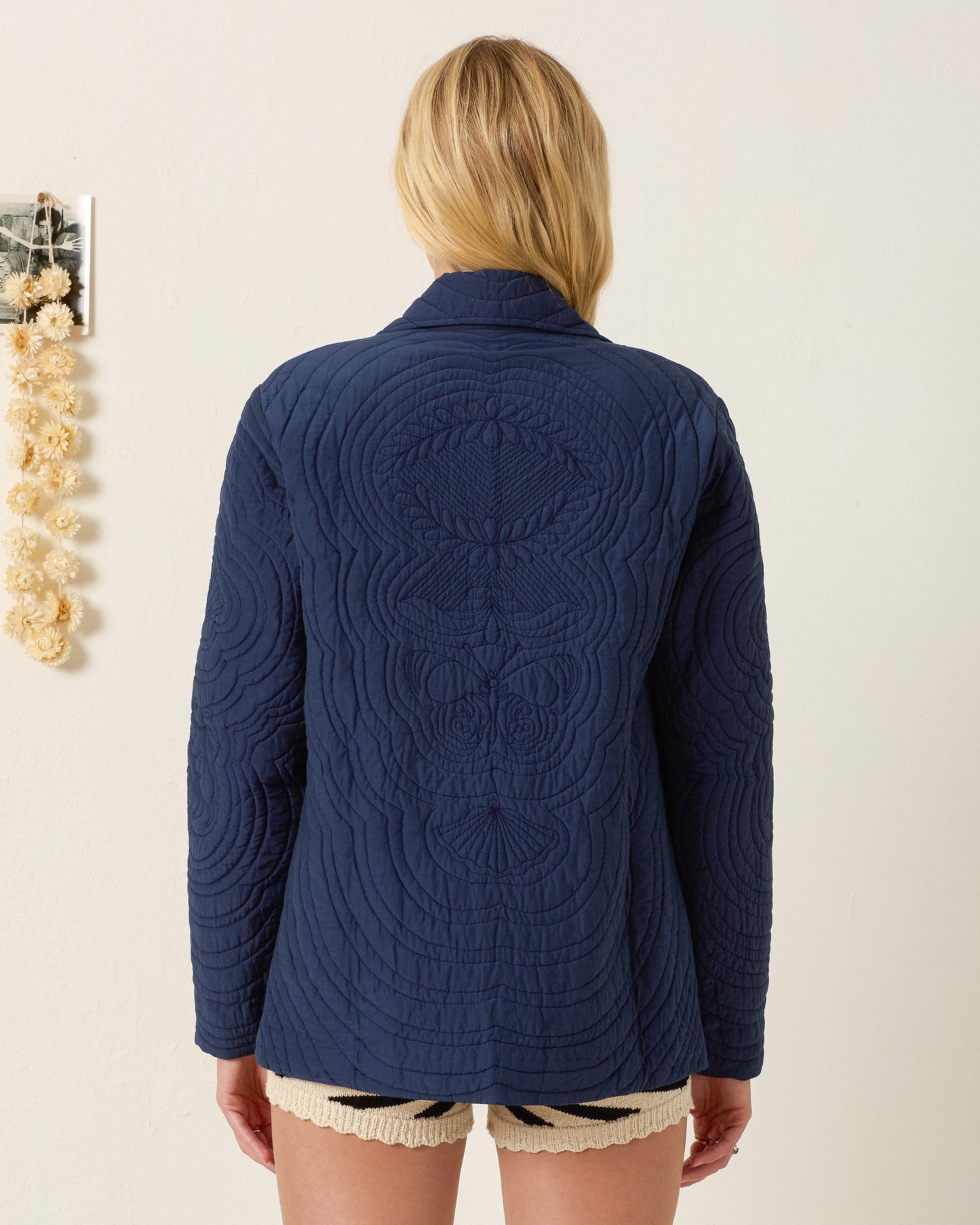 person wearing alix of bohemia Jude Midnight Reverie Jacket