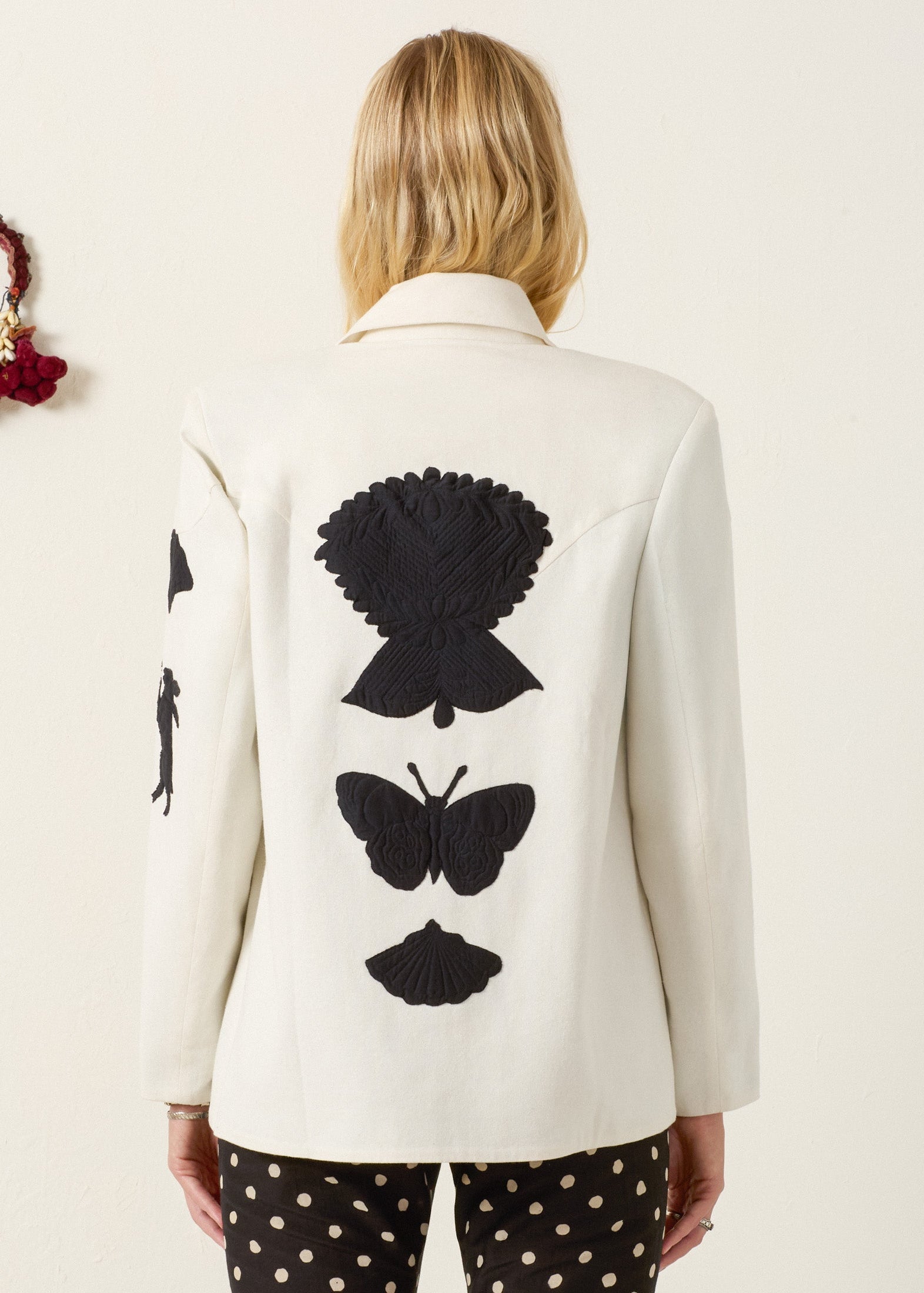 person wearing alix of bohemia Jude Pearl Reverie Jacket
