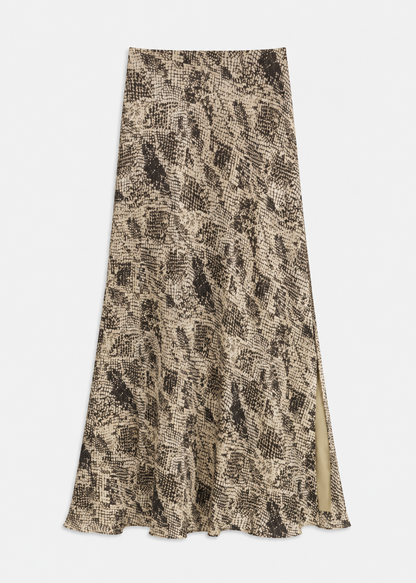 alix of bohemia Lyra Lemon Snakeskin Skirt