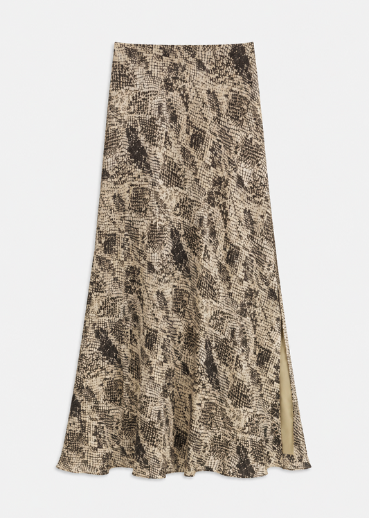 alix of bohemia Lyra Lemon Snakeskin Skirt