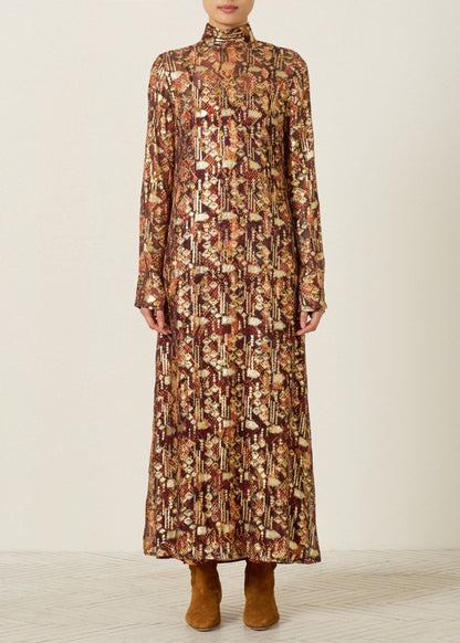 Nia Topaz Snakeskin Dress