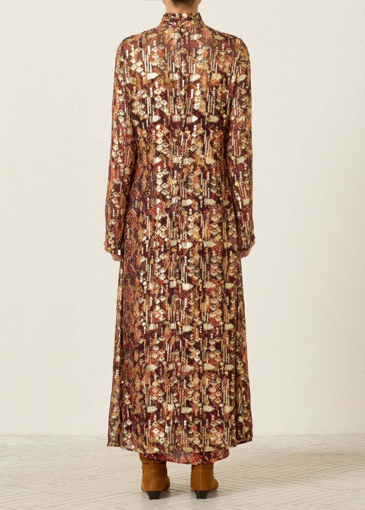 Nia Topaz Snakeskin Dress