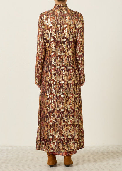 Nia Topaz Snakeskin Dress