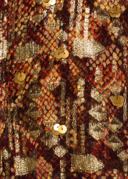 Nia Topaz Snakeskin Dress