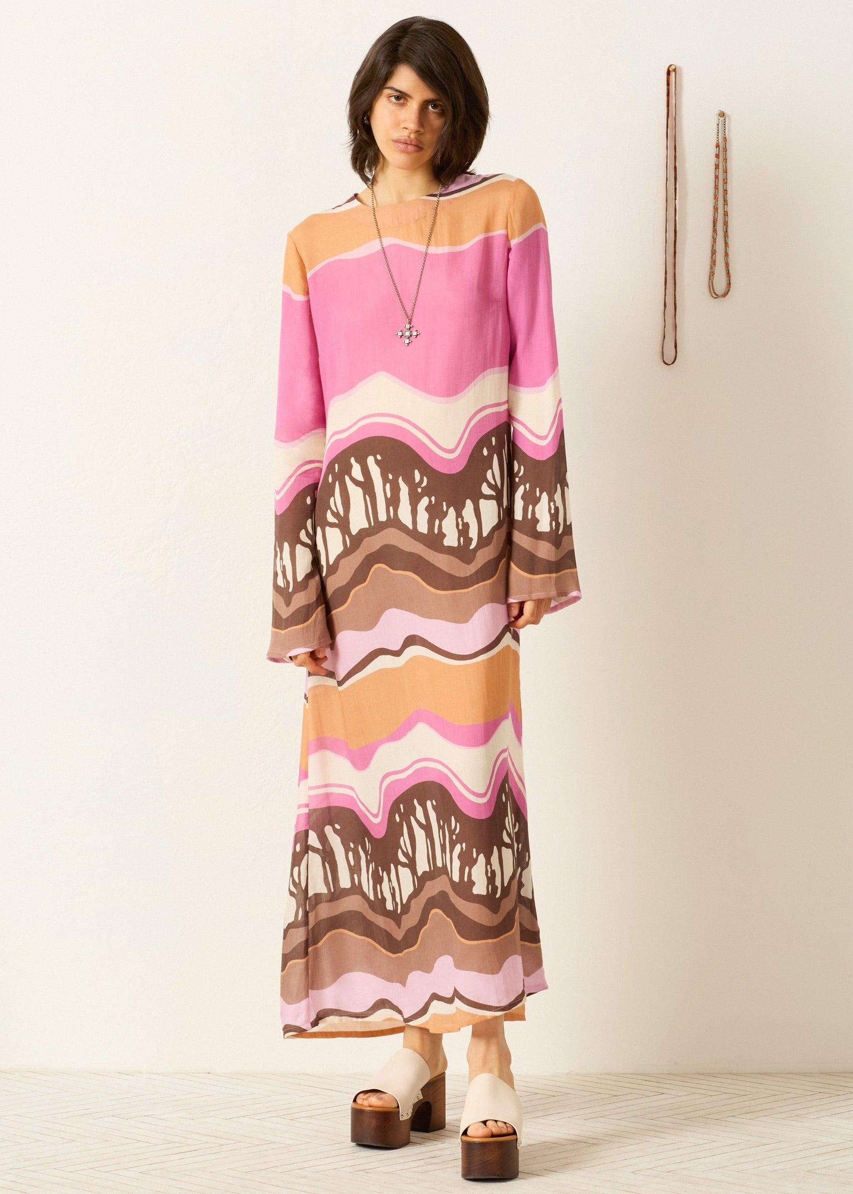 person wearing alix of bohemia Niall Bloomshade Dress