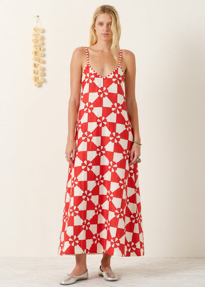 person wearing alix of bohemia Spice Ibis Jubilee Dress