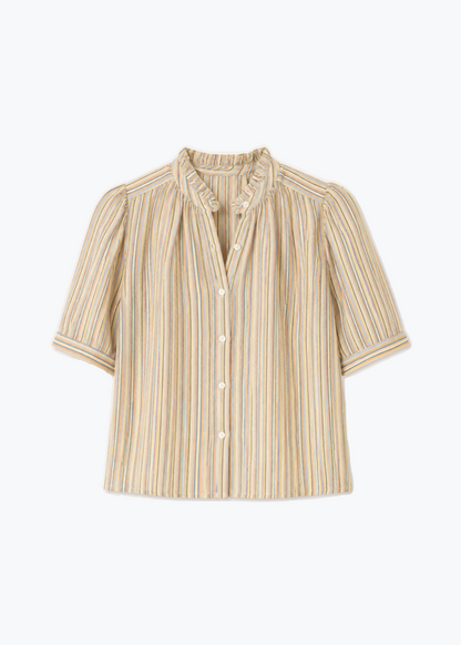 alix of bohemia multicolor Winn Sandlilt Stripe Shirt