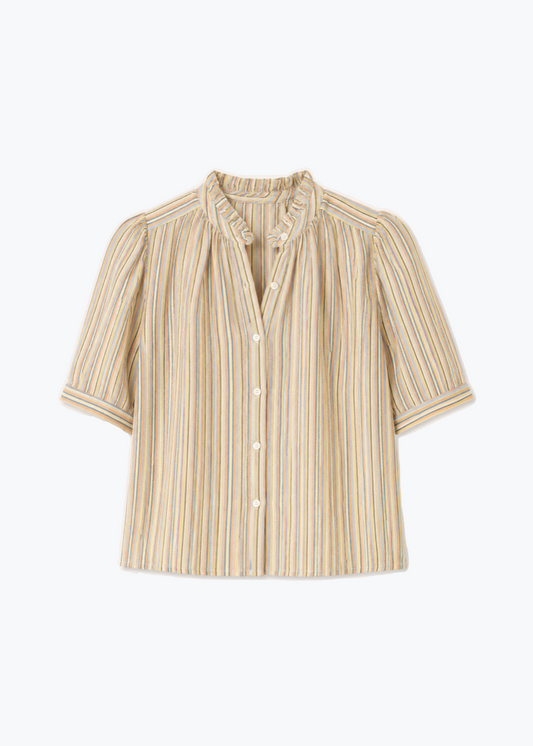 alix of bohemia multicolor Winn Sandlilt Stripe Shirt