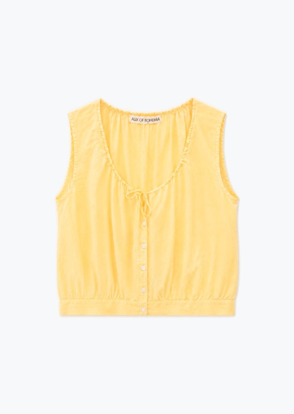 alix of bohemia womens Nova Sunlight Silk Shirt yellow