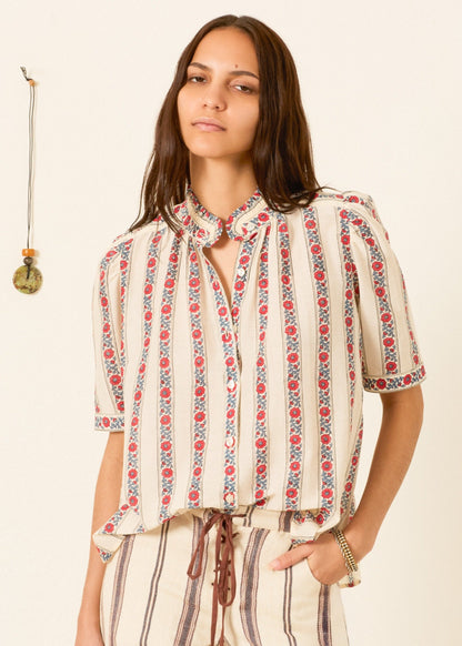 alix of bohemia womens Winnie Roseband Stripe Shirt