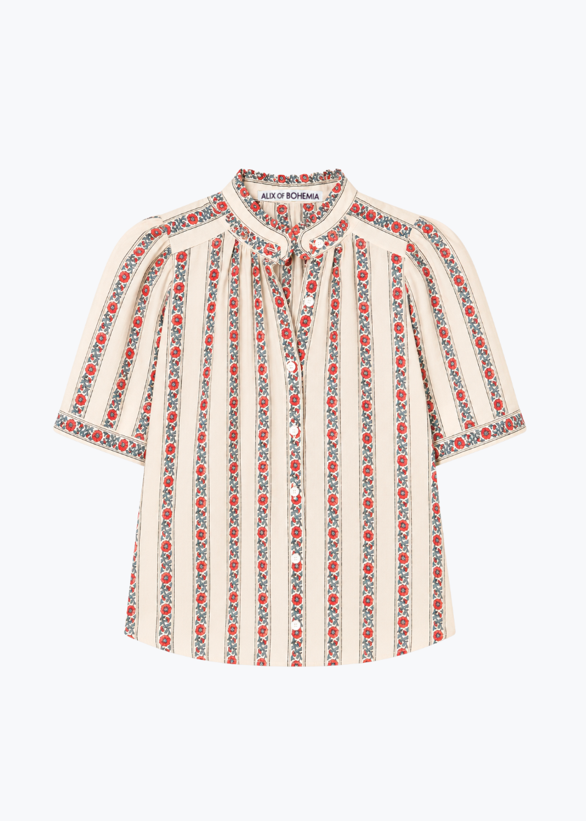 alix of bohemia womens Winnie Roseband Stripe Shirt