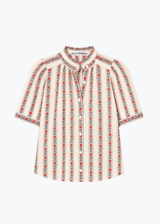 alix of bohemia womens Winnie Roseband Stripe Shirt