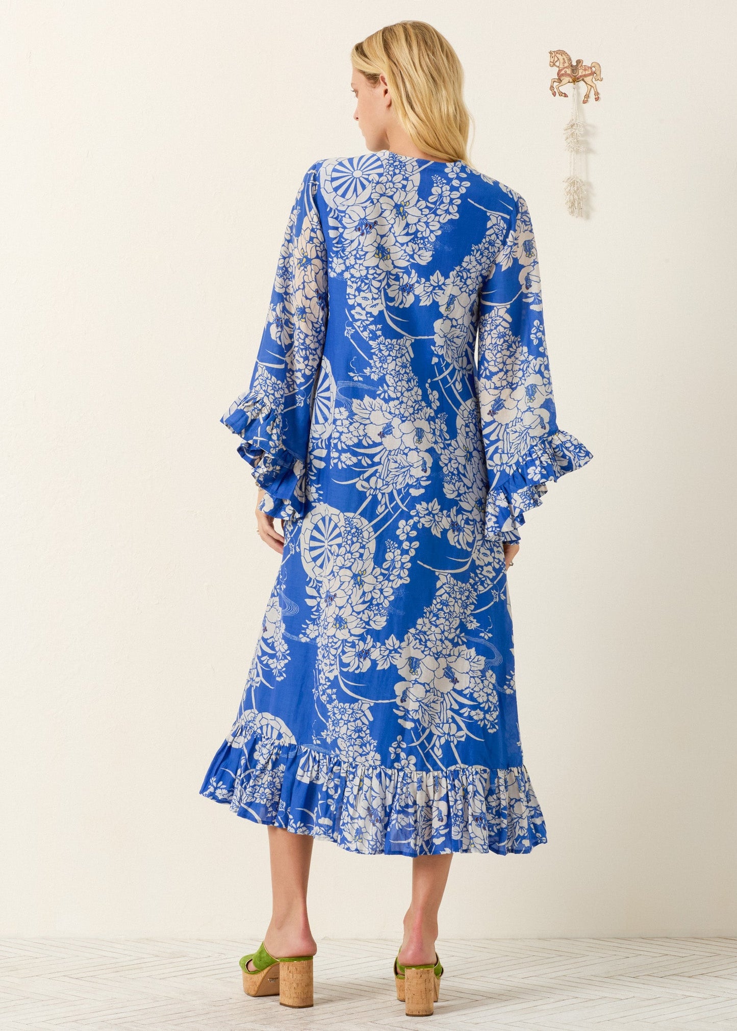 person wearing alix of bohemia womens Zelda Royal Spoke Dress