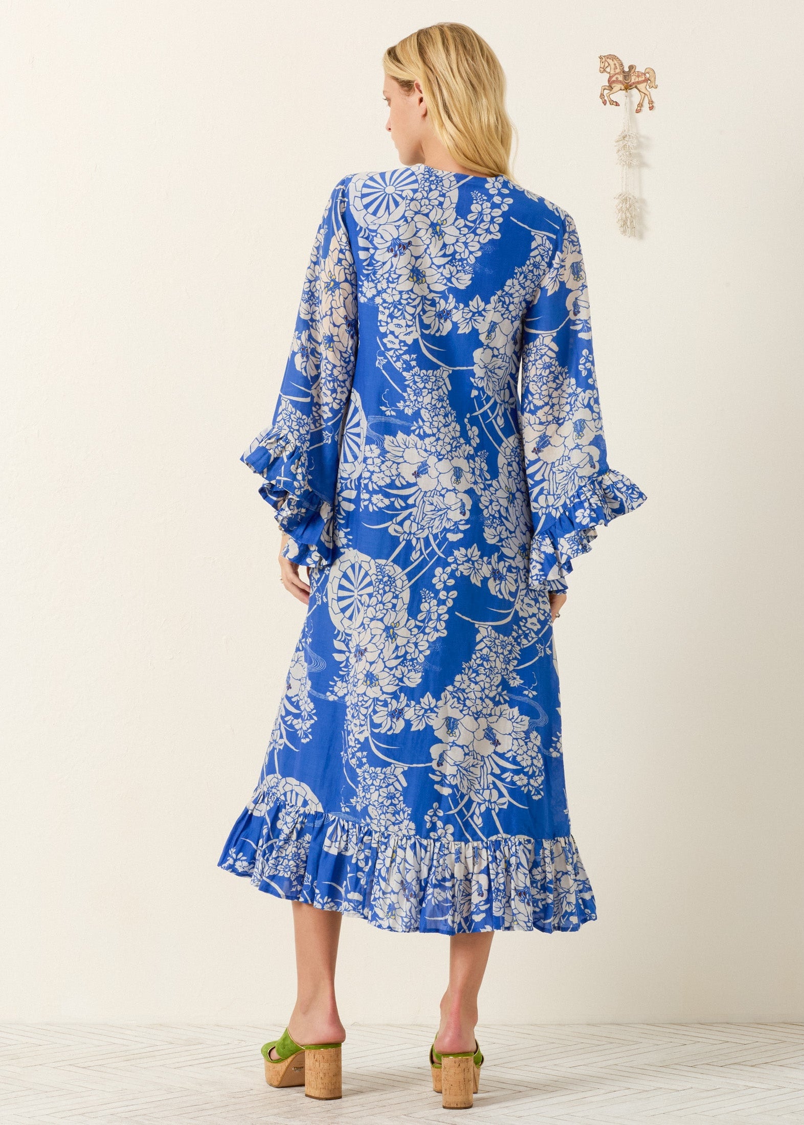 person wearing alix of bohemia womens Zelda Royal Spoke Dress