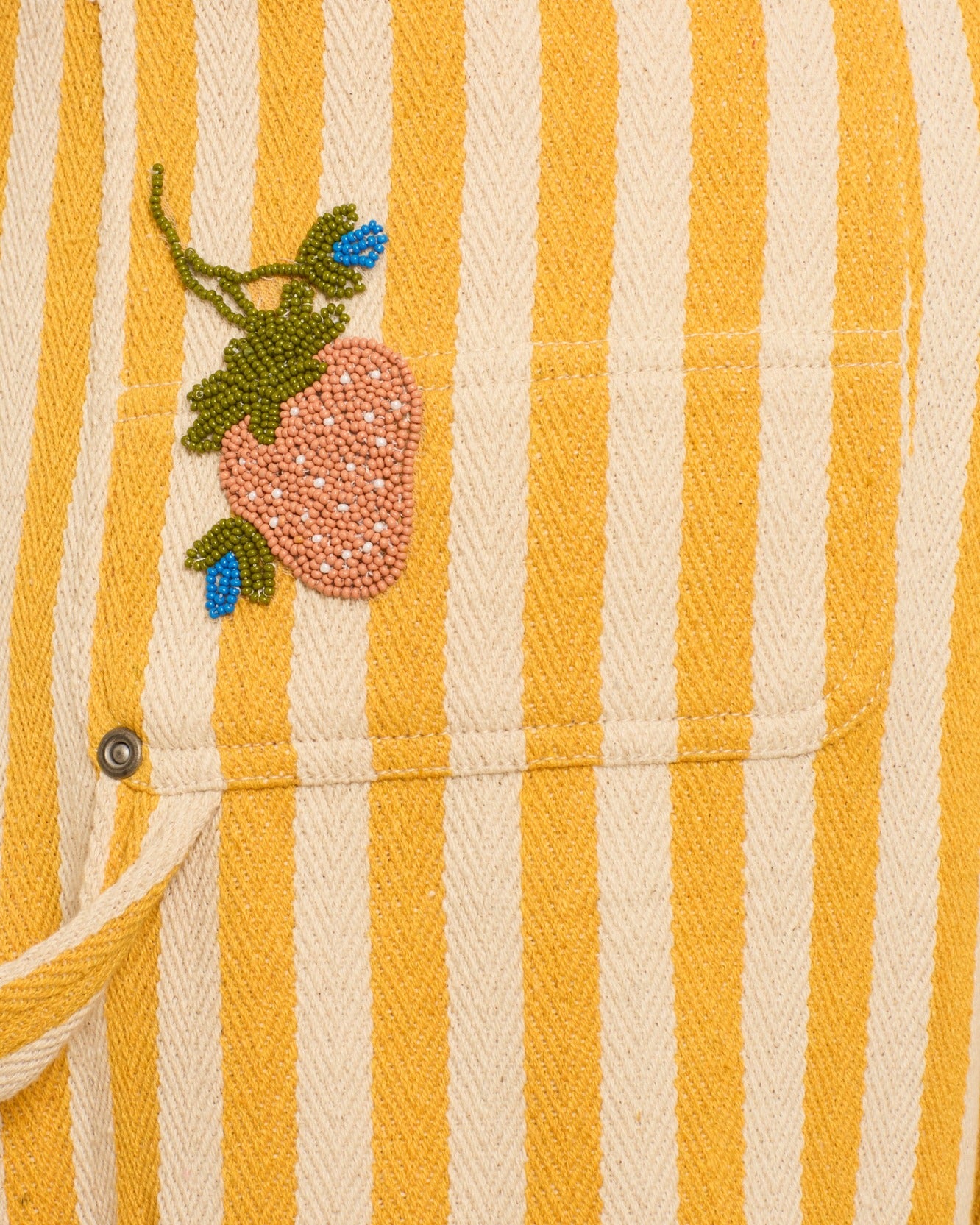 alix of bohemia womens embroidered Scottie Sunlight yellow Stripe painter carpenter Pant