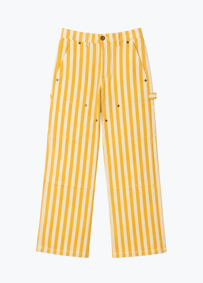 alix of bohemia womens embroidered Scottie Sunlight yellow Stripe painter carpenter Pant