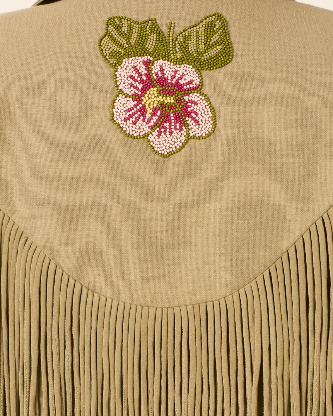 alix of bohemia womens light green Jude Moss Fringe Jacket