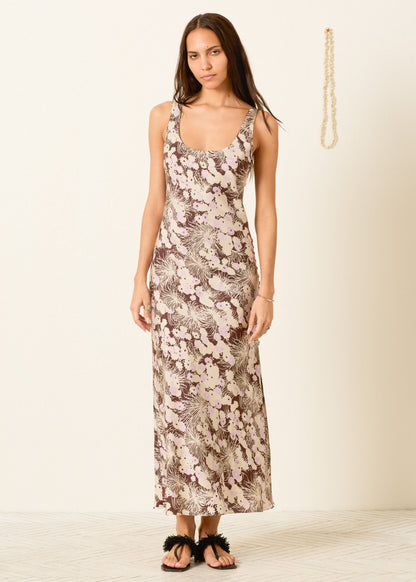 alix of bohemia womens printed Adele Dandelion Silk Dress