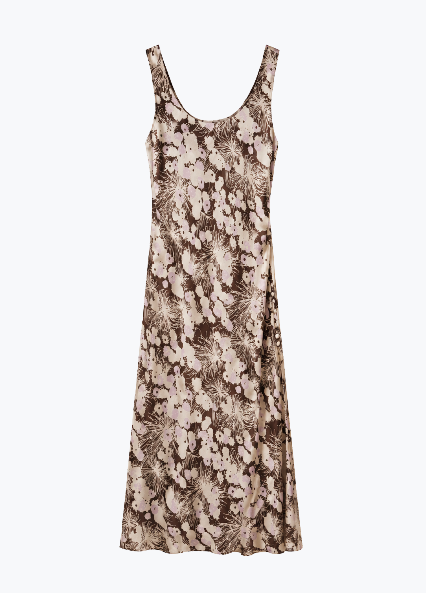alix of bohemia womens printed Adele Dandelion Silk Dress