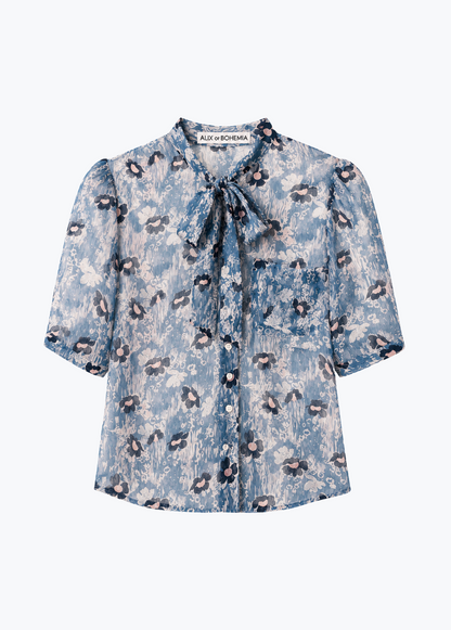alix of bohemia womens printed Chance Water Flower Shirt